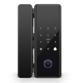 Office glass door fingerprint lock