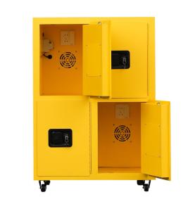 RFID lithium battery charging explosion-proof cabinet, RFID household electric vehicle battery storage box, RFID intelligent smoke alarm safety cabinet