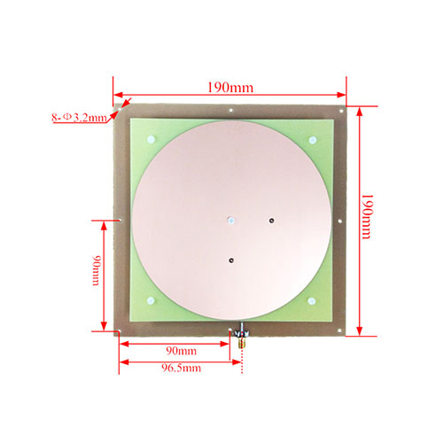 8dBi circular polarized antenna (190 disk OSP) smart container UHF anti-jamming UHF reader antenna 3 8dBi circular polarized antenna (190 disk OSP) smart container UHF anti-jamming UHF reader antenna 3