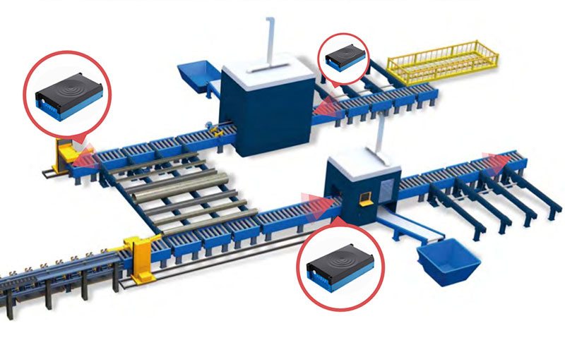 AGV vehicle motion control RFID sensor 15693 high frequency ground sensing tag reader and writer RF code reader 5