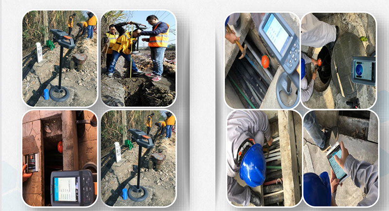 RFID power cable RFID communication optical cable RFID gas electronic marker detector RFID pipeline positioning detector 8