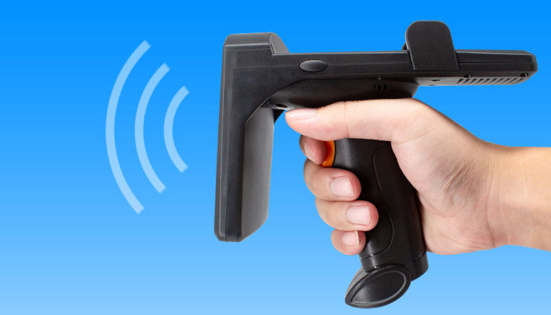 Bluetooth UHF handheld RFID collector QR code scanning reader ready to connect and use without development 3