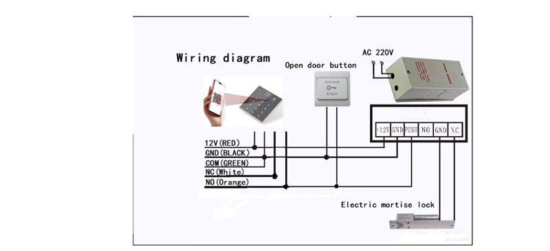 TCP IP remote network RFID NFC static and dynamic QR code access control all-in-one access control machine card reader 5