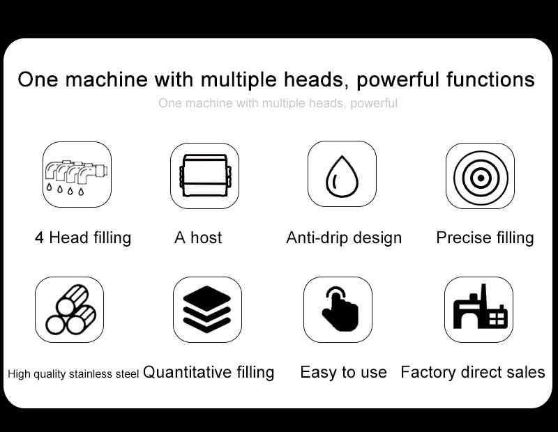 RFID automatic small four-head liquid filling machine RFID conveyor belt liquid filling machine with conveyor 2