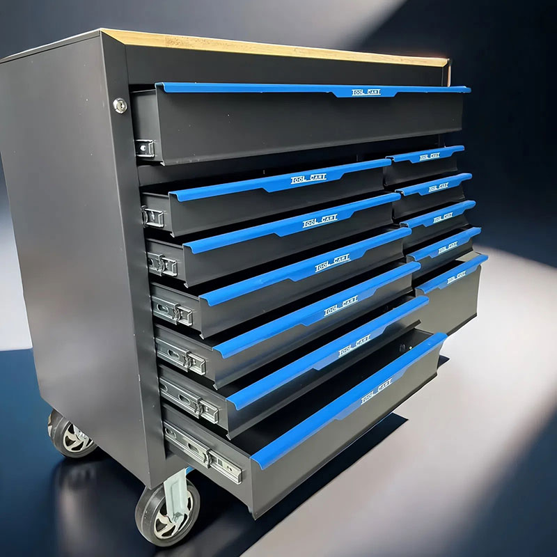 RFID 720 Pieces Auto Repair Tool Cart RFID Industrial Grade 12 Layer Tool Cabinet Heavy Duty Workshop Drawer Cart Repair Cart 3