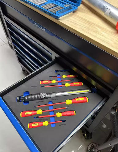 RFID 720 Pieces Auto Repair Tool Cart RFID Industrial Grade 12 Layer Tool Cabinet Heavy Duty Workshop Drawer Cart Repair Cart 9