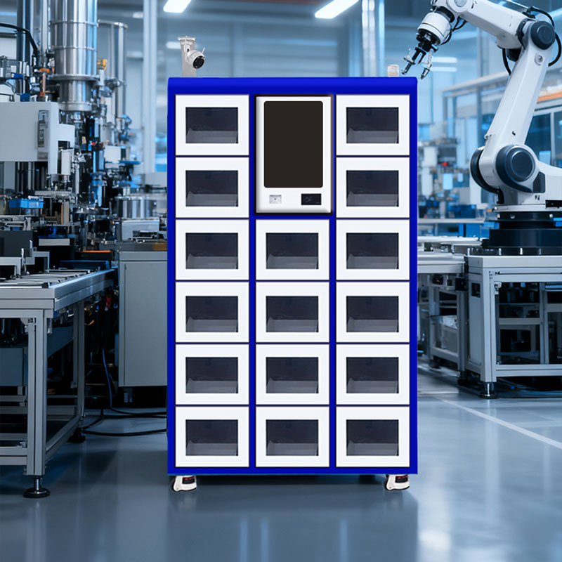 RFID smart locker RFID tool lending cabinet with chip-based automatic card swiping and facial recognition login 6