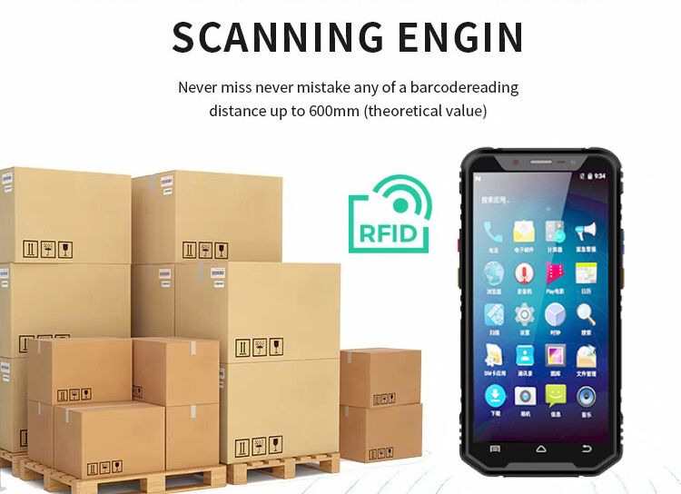 PDA large-screen handheld terminal Android 12 data collector barcode scanner 5.99-inch Android inventory management device 4 PDA large-screen handheld terminal Android 12 data collector barcode scanner 5.99-inch Android inventory management device 4