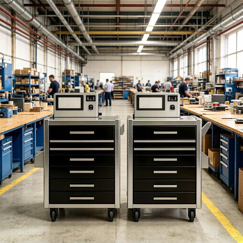 RFID Industrial Smart Tool Cart – The Next-Generation Workshop Asset Management Platform 2 RFID Industrial Smart Tool Cart for Factory Floor – Real-Time Tracking, Cloud Management & Durable Design