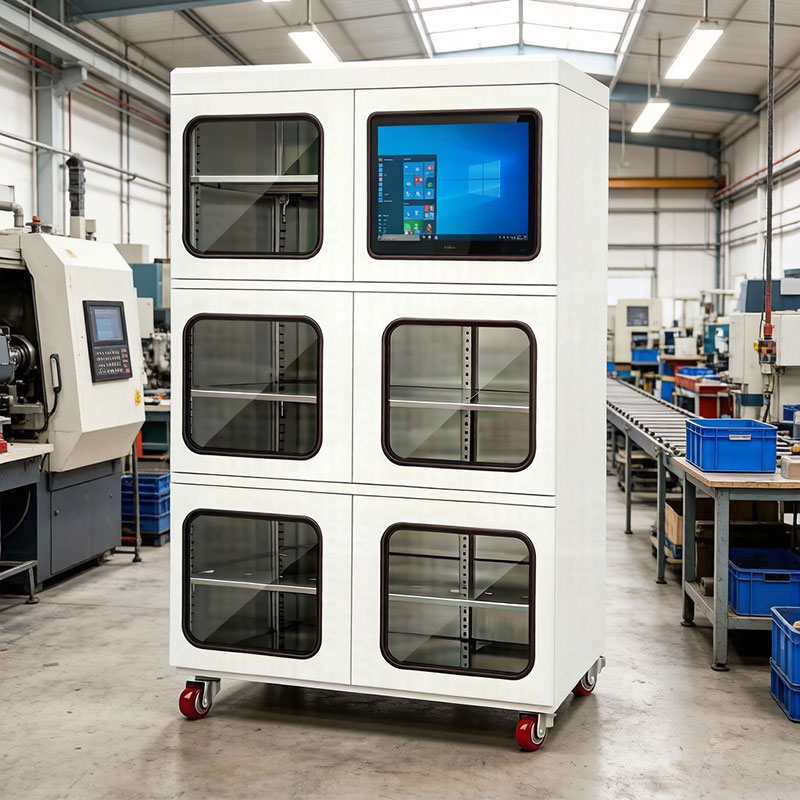 RFID Tool Cabinet for Production Workshop – Smart Material Management with 10.1