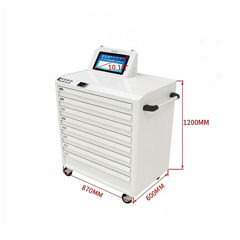 RFID Intelligent Tool Cart, Mobile Tool Management Trolley with Drawer, Automatic Inventory for Railway Tools 2