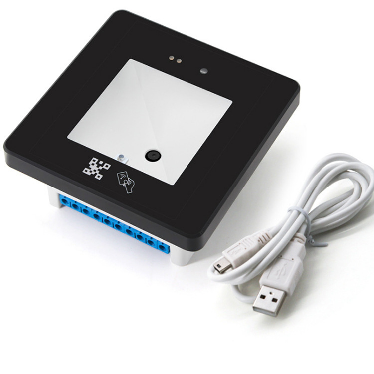 86-Box Embedded Access Control Reader | RFID & QR Code Scanner | Wiegand USB RS232/485