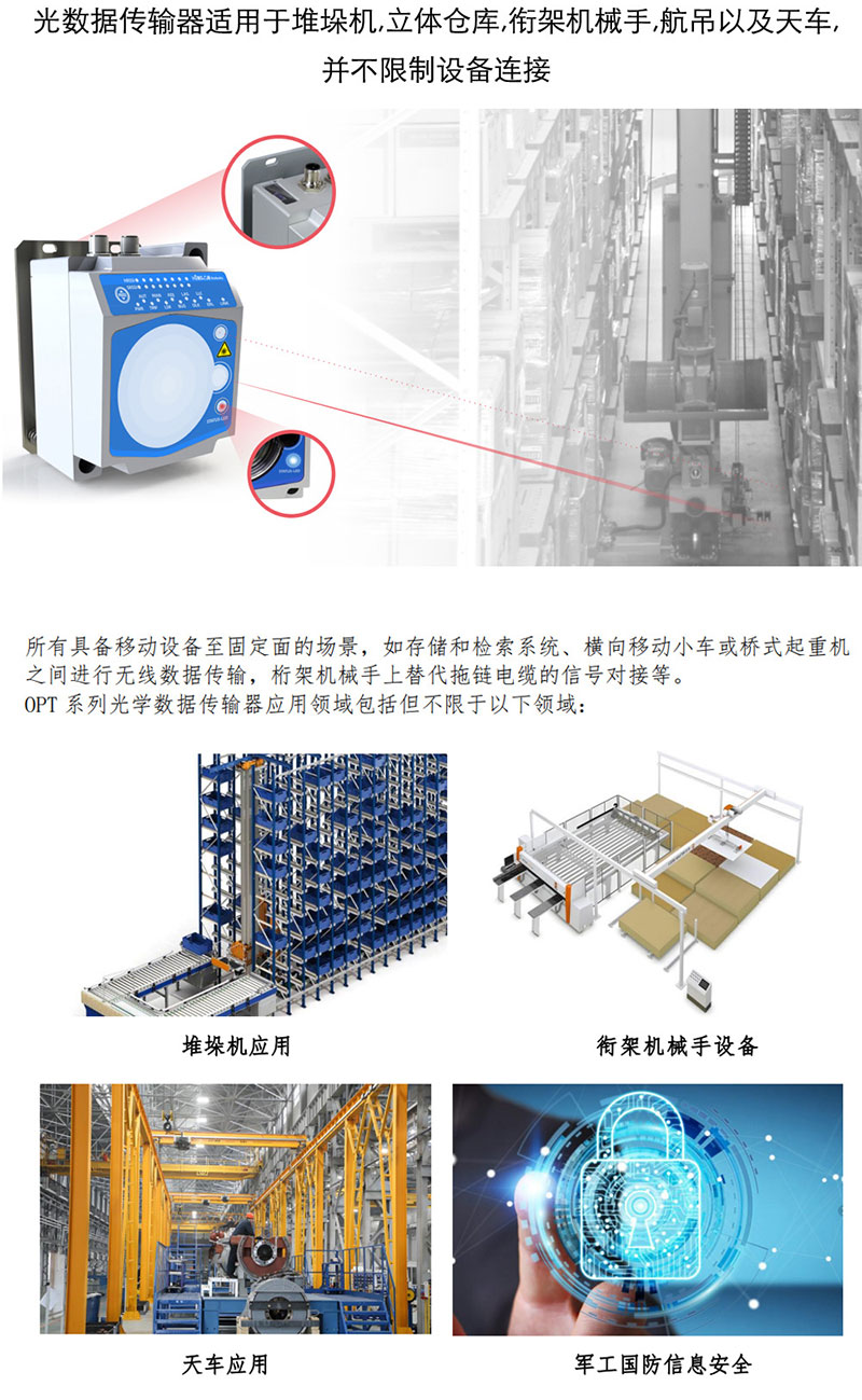 Industrial Wireless Optical Ethernet Transceiver | Long Range Laser Data Link for AGV & Crane 2 Industrial Wireless Optical Ethernet Transceiver | Long Range Laser Data Link for AGV & Crane 2